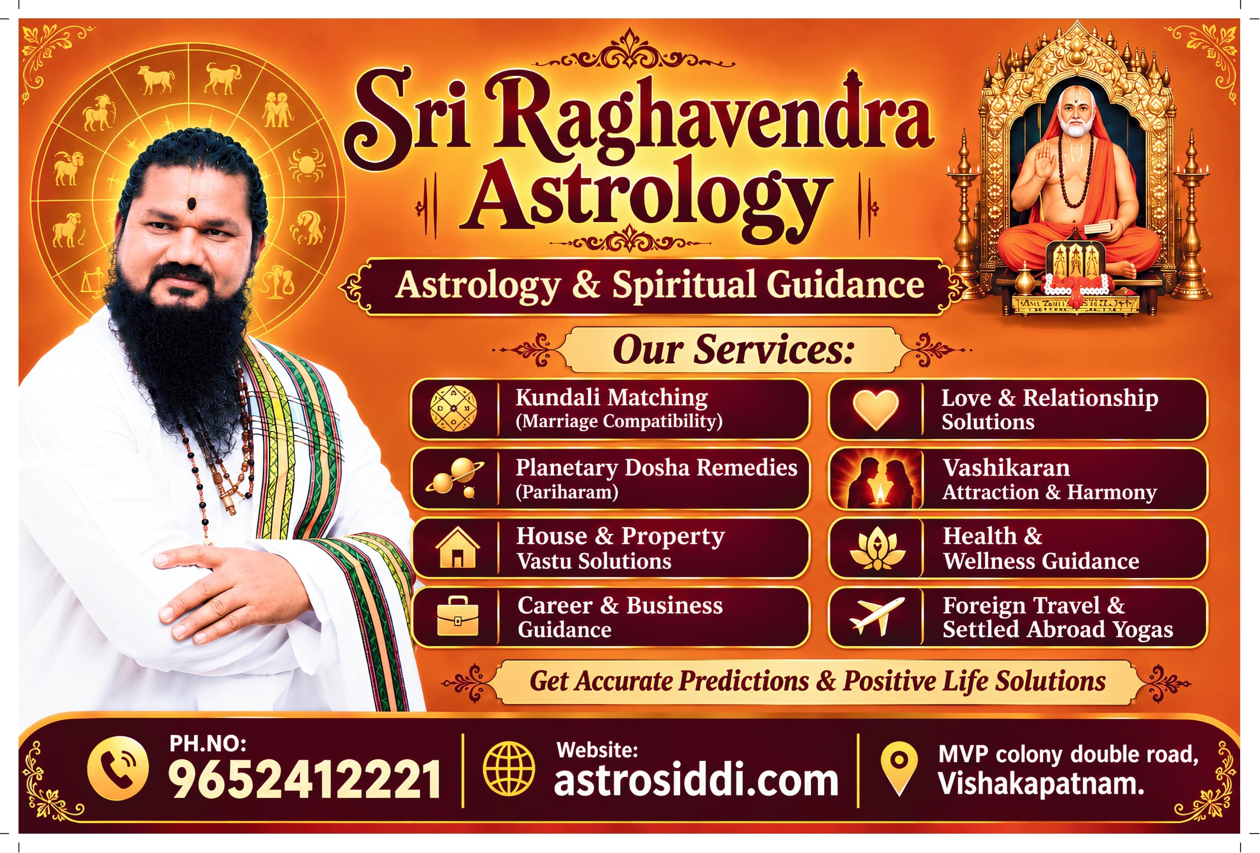 Sri Raghavendra Siddhanti Garu - Best Astrologer in Visakhapatnam